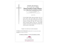 ANIV. JOSEFINA CARBIA PIÑEIRO 21/12/2024