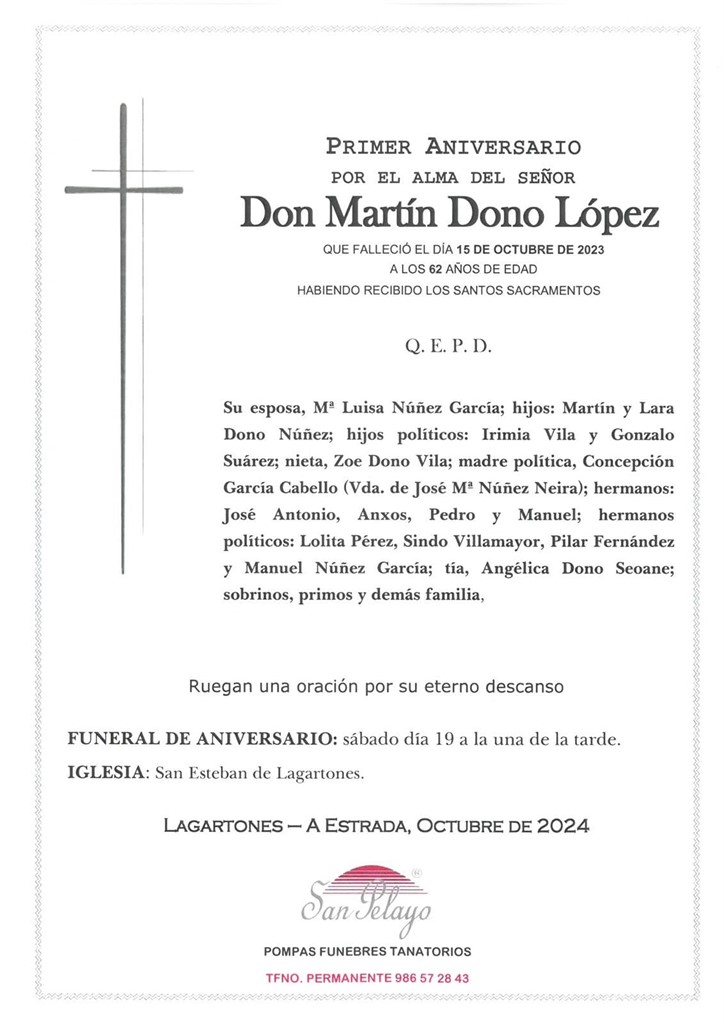 ANIV. MARTIN DONO LOPEZ 19/10/2024