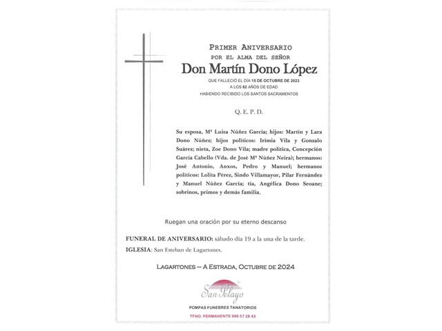 ANIV. MARTIN DONO LOPEZ 19/10/2024