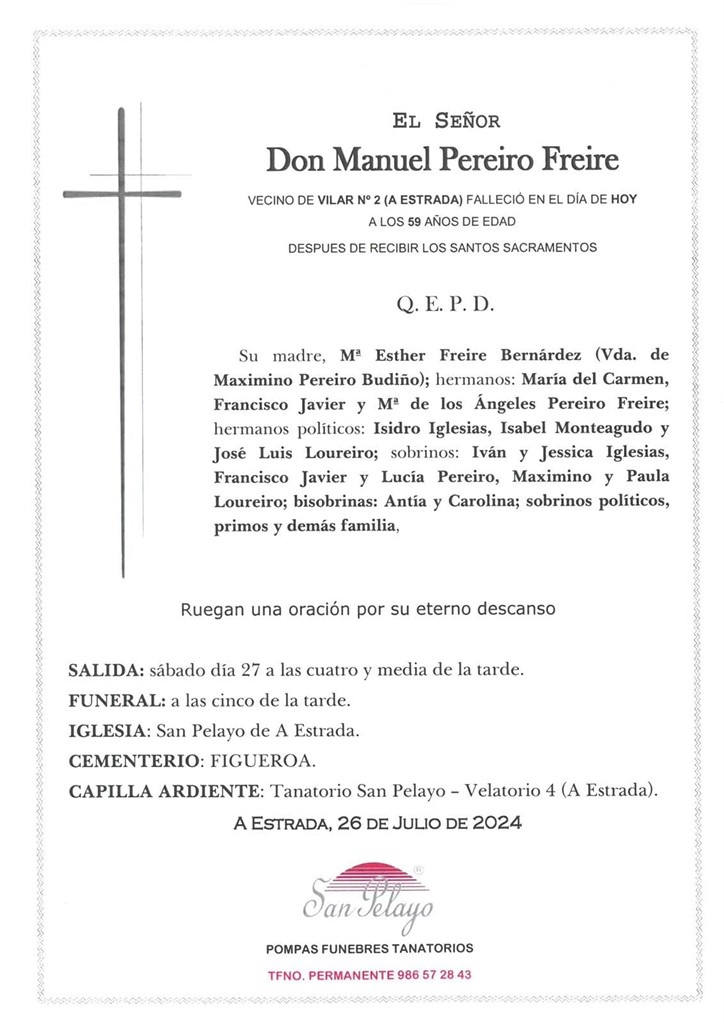 MANUEL PEREIRO FREIRE